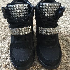 Steve Madden Studded Hidden Heel Sneakers